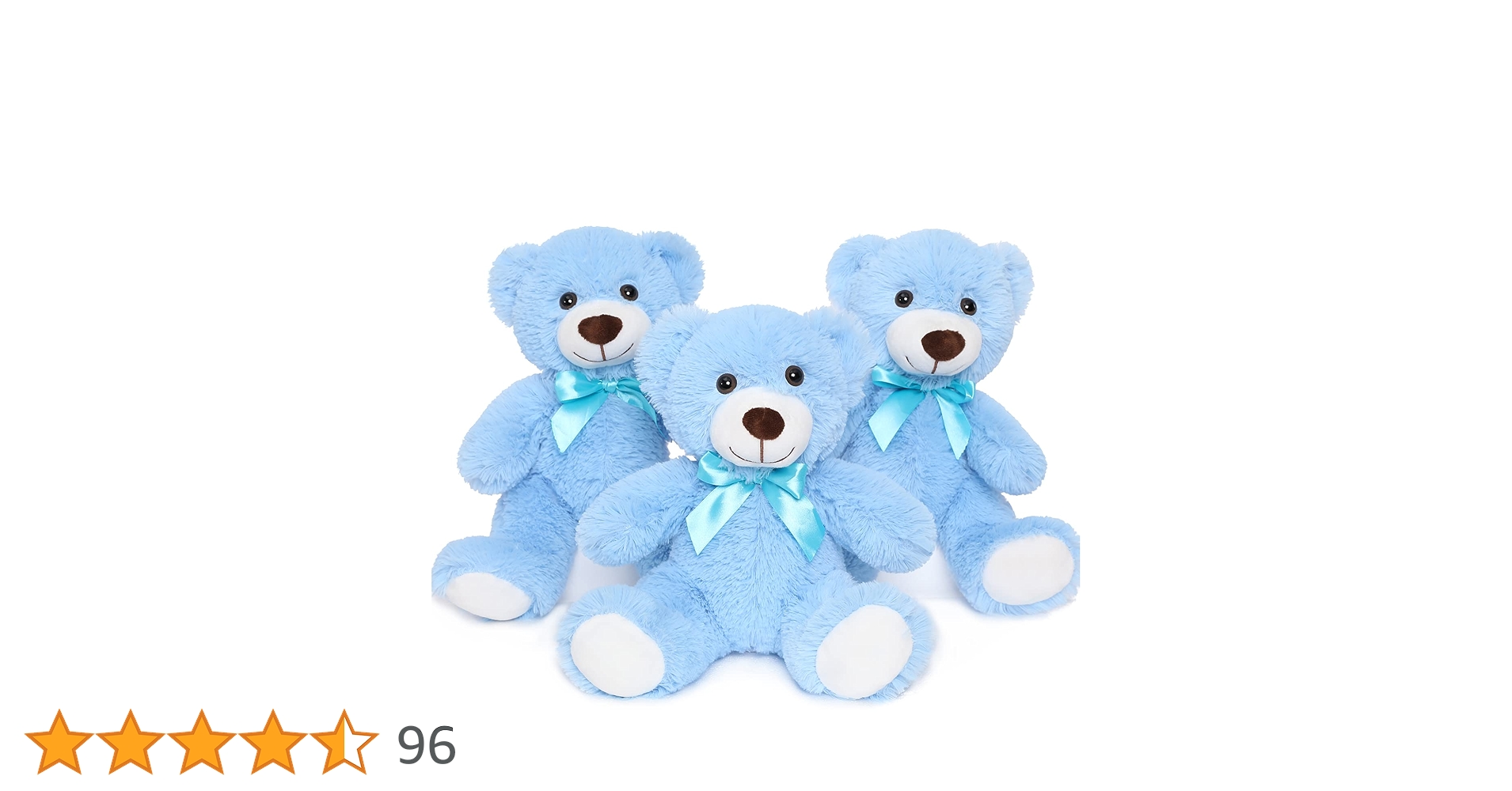 Amazon.co.jp: DOLDOA ブルー テディベア ぬいぐるみ 3個パック